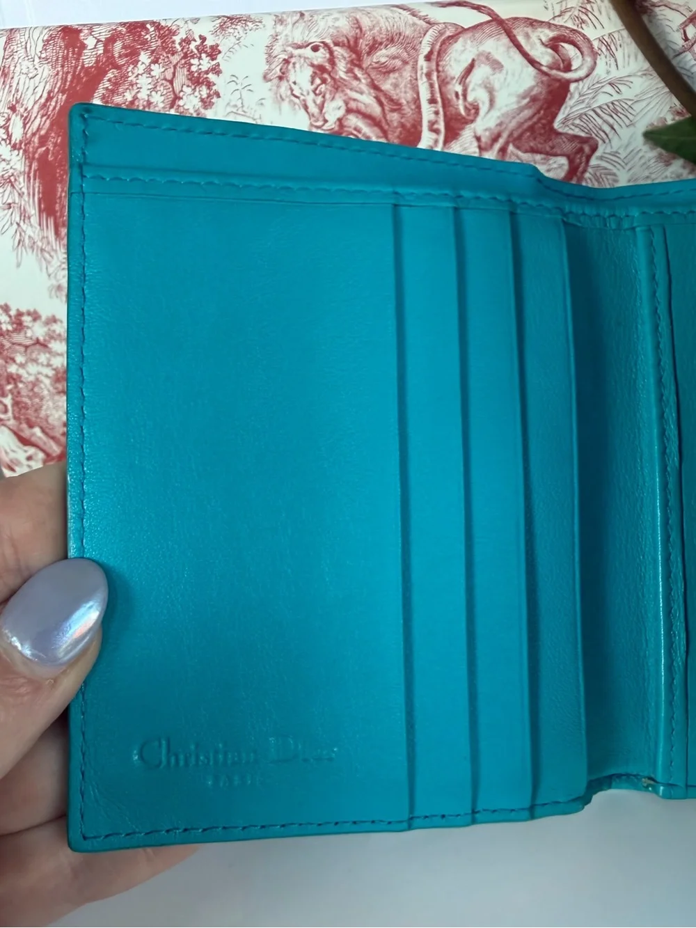 Dior glossy patent